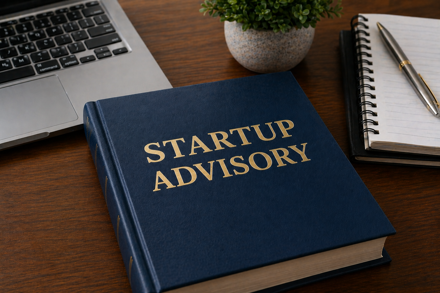 Business setup consultants in Karol Bagh, Delhi, featuring business registration documents, financial records, a calculator and a startup planning workspace.