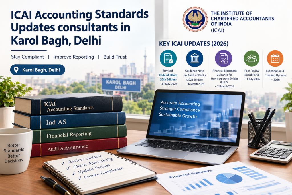 ICAI Accounting Standards Update Consultants in Karol Bagh, Delhi